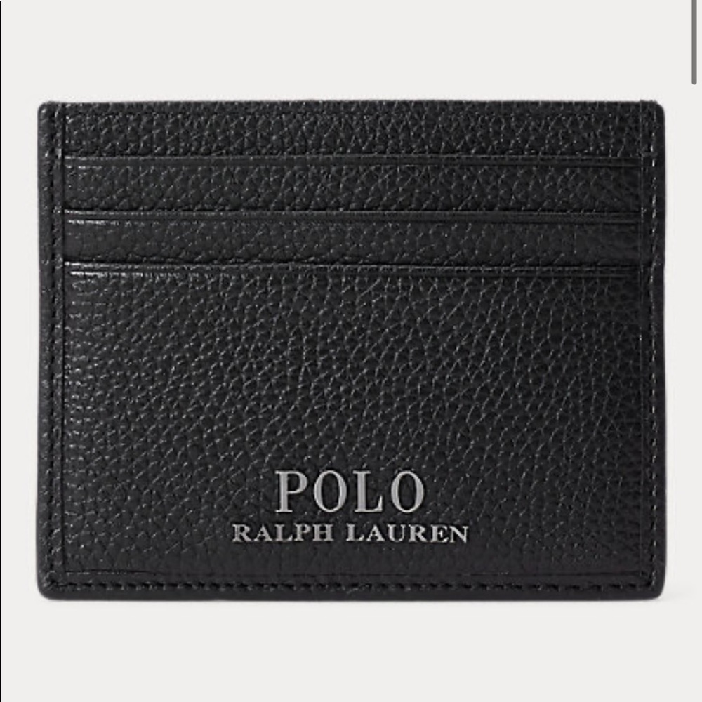 Polo by Ralph Lauren Pebbled Leather Card Case